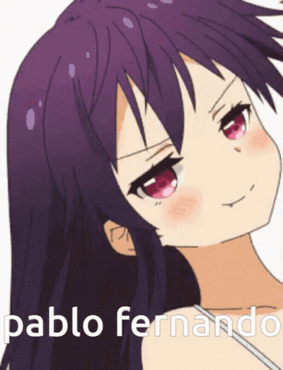 Girl With Purple Hair Pablo Fernando GIF