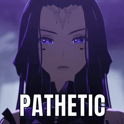 Girl With Purple Hair Pathetic GIF
