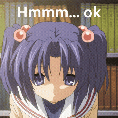 Girl With Purple Hair Saying Hmm Ok GIF
