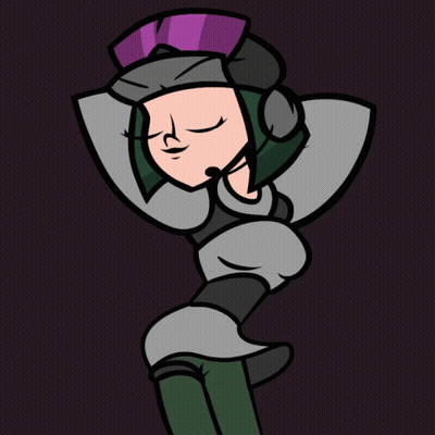 Girl With Purple Hat And Closed Eyes GIF