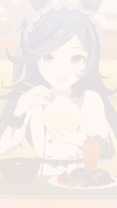 Girl With Purple Headband Eating Rice With Chopsticks GIF