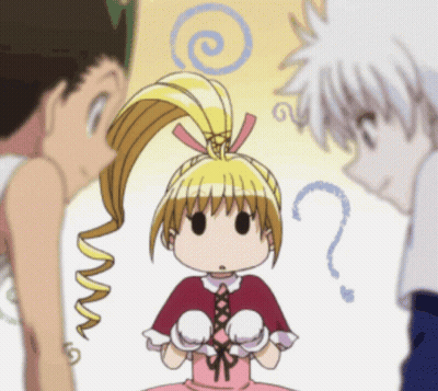 Girl With Question Mark Over Head GIF