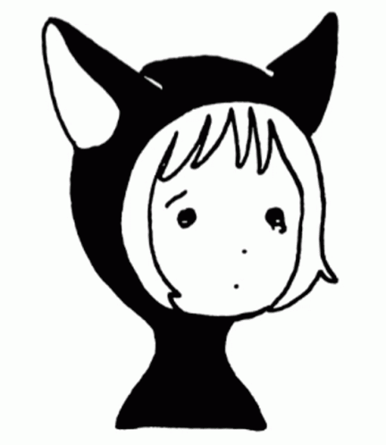 Girl With Rainbow And Painting Stickers GIF