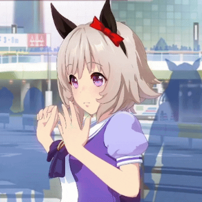 Girl With Red Bow Standing In Front Of Building With Number 3 GIF
