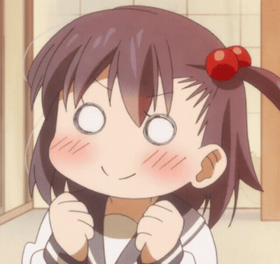 Girl With Red Cherry In Hair Making Funny Face GIF