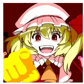 Girl With Red Eyes And Pink Hat Holding Yellow Fist Sticker