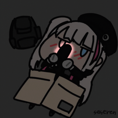 Girl With Red Eyes In Front Of 911 Sign GIF