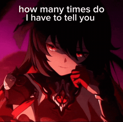 Girl With Red Eyes Saying How Many Times Do I Have To Tell You That I'm Neutral GIF