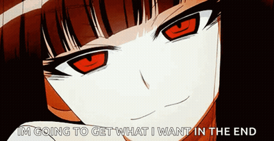 Girl With Red Eyes Saying I Will Get What I Want GIF