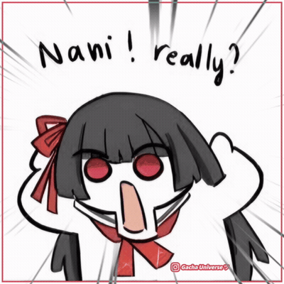 Girl With Red Eyes Saying Nani Really GIF