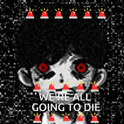 Girl With Red Eyes We Are All Going To Die GIF