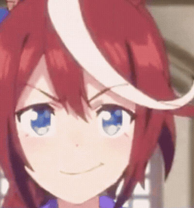 Girl With Red Hair And Blue Eyes Making Face GIF