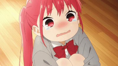 Girl With Red Hair And Bow Tie Crying GIF