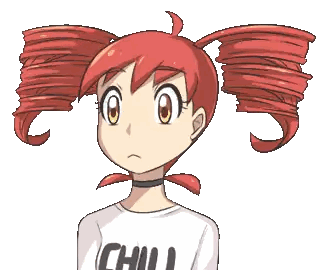 Girl With Red Hair And Choker Sticker