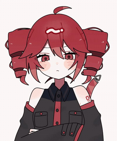 Girl With Red Hair And Letter O On Arm GIF