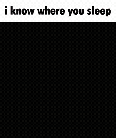 Girl With Red Hair And Smiley Hat Saying I Know Where You Sleep GIF