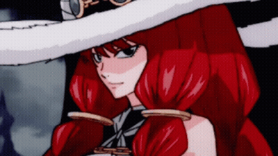 Girl With Red Hair And White Hat GIF