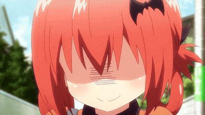 Girl With Red Hair Covering Face GIF