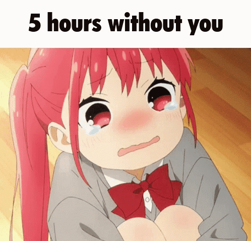 Girl With Red Hair Crying 5 Hours Without You GIF
