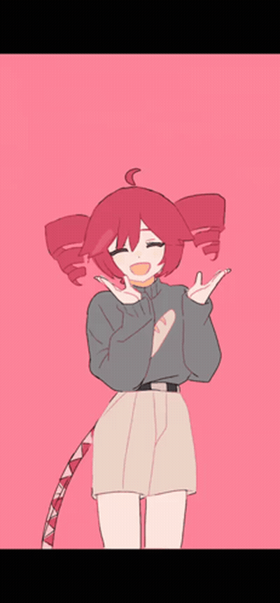 Girl With Red Hair In Heart Sweater GIF