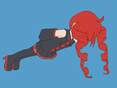 Girl With Red Hair Laying Down GIF