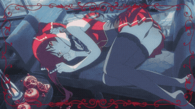 Girl With Red Hair Laying On Bed GIF