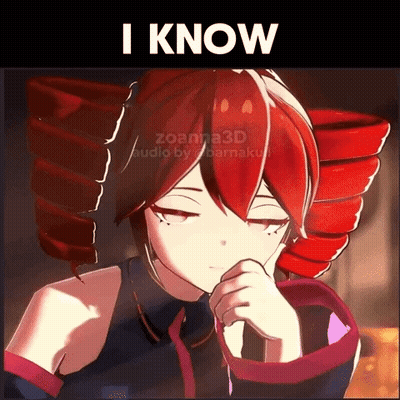 Girl With Red Hair Saying I Know GIF