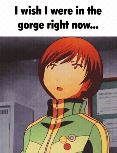 Girl With Red Hair Saying I Wish I Were In The Gorge GIF
