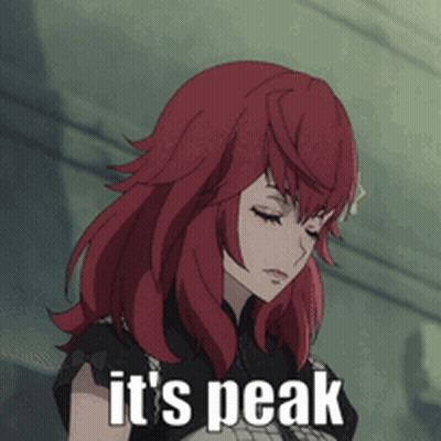 Girl With Red Hair Saying Its Peak GIF
