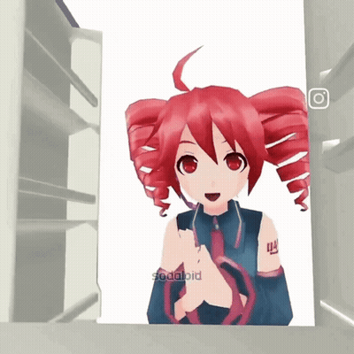 Girl With Red Hair Saying Sodaloid GIF