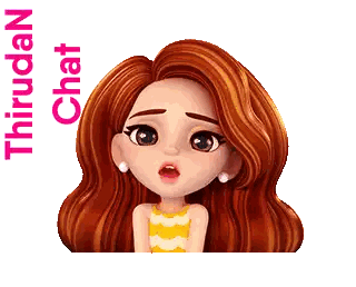 Girl With Red Hair Thiruden Chat Sticker