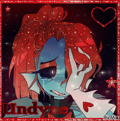 Girl With Red Hair Undyne GIF