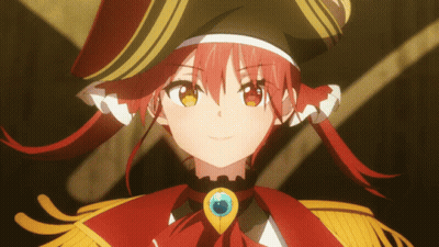 Girl With Red Hair Wearing Hat And Necklace GIF