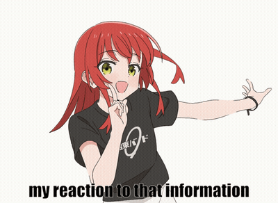 Girl With Red Hair Wearing My Reaction T-Shirt GIF