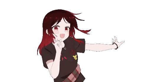 Girl With Red Hair Wearing Pokémon T-Shirt Sticker
