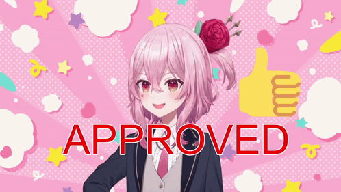 Girl With Rose In Hair Approved GIF