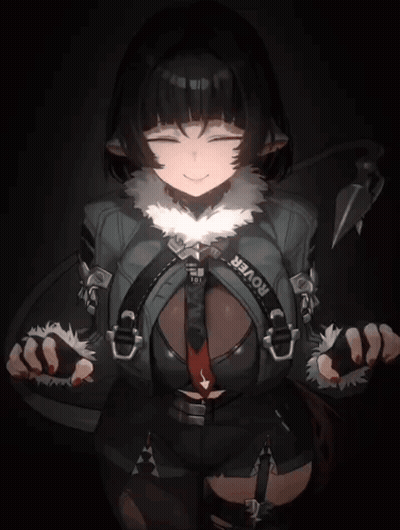 Girl With Rover Belt GIF