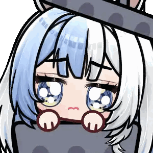 Girl With Sad Face Sticker