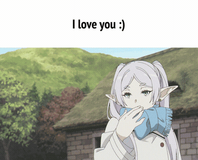 Girl With Scarf Saying I Love You GIF