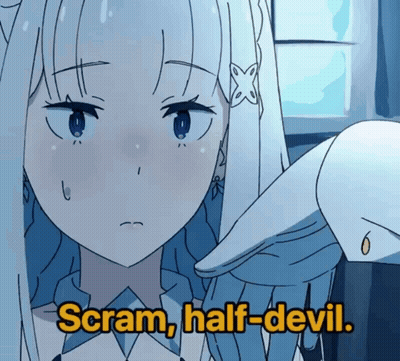 Girl With Scram Half-Devil GIF
