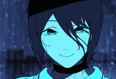 Girl With Short Hair And Choker GIF