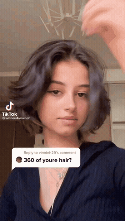 Girl With Short Hair TikTok Video GIF
