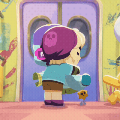 Girl With Skull Hat Standing At Door GIF