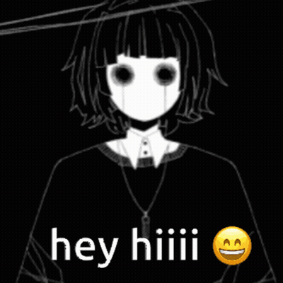 Girl With Smiley Face Saying Hey Hiiii GIF