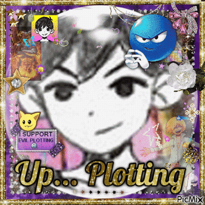 Girl With Smiley Face Saying Up Plotting GIF