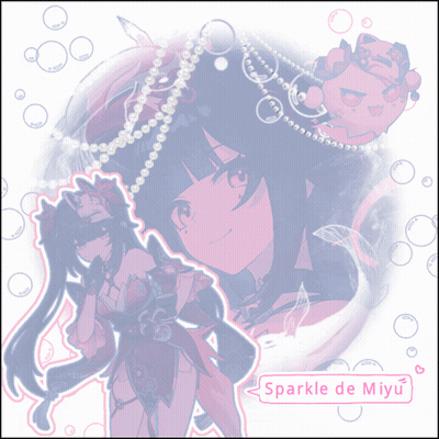 Girl With Sparkle De Miyu GIF