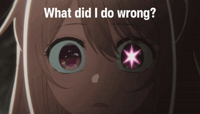 Girl With Star In Eye Asking What Did I Do Wrong GIF
