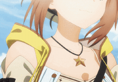 Girl With Star Necklace GIF