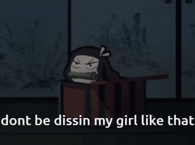 Girl With Steam Saying Dont Be Dissing My Girl GIF