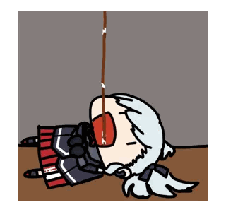 Girl With Stick In Mouth Sticker